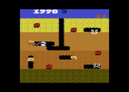 Dig Dug for Atari 7800 - Attacking an opponent...