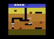 Dig Dug for Atari 7800 - You can dig your own path through the dirt.