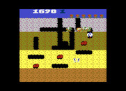 Dig Dug for Atari 7800 - Enemies in pursuit!