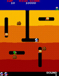 Dig Dug for Arcade - Game start.