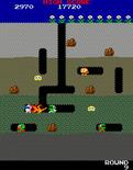 Dig Dug for Arcade - Caught by the Fygar!