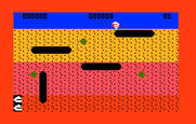 Dig Dug for Intellivision - Game start.