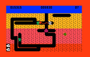 Dig Dug for Intellivision - More than one creature attacks at once!
