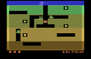 Dig Dug for Atari 2600 - Running from the last few enemies...