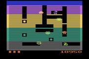 Dig Dug for Atari 2600 - Some Fygars turn into ghost form and chase you through the dirt!