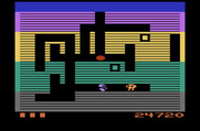 Dig Dug for Atari 2600 - Eat the fruit in the middle of the screen for bonus points!
