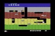 Dig Dug for Commodore 64 - Watch out for opponents in ghost form!