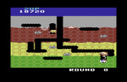 Dig Dug for Commodore 64 - Dig fast as the game progresses!