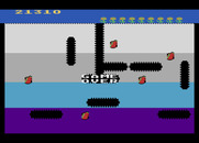 Dig Dug for Atari 8-bit - Game over.