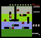 Dig Dug for NES / Famicom - On to Round 9...