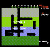 Dig Dug for NES / Famicom - Game over.