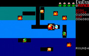 Dig Dug for PC-8800 Series - One opponent down, more to go!