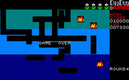 Dig Dug for PC-8800 Series - Game over.