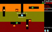Dig Dug for PC-8800 Series - Game start.