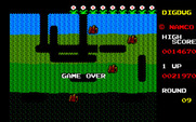 Dig Dug for PC-8800 Series - Game over.
