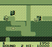 Dig Dug for Game Boy - That rock I just dug under is about to fall...