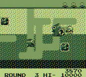 Dig Dug for Game Boy - One enemy destroyed...