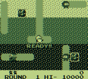 Dig Dug for Game Boy - Game start.