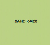 Dig Dug for Game Boy - Game over.