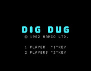 Dig Dug for Sord M5 - Title screen.