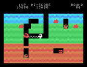 Dig Dug for Sord M5 - Opponents start to get faster now...