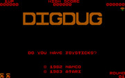 Dig Dug for IBM PC/Compatibles - Title screen.