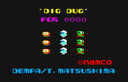 Dig Dug for PC-6000 Series - Title screen.