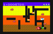 Dig Dug for PC-6000 Series - Be careful of the fire breathing Fygars!