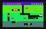 Dig Dug for PC-6000 Series - Dropping a rock on an opponent.