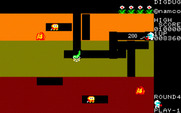 Dig Dug for Sharp X1 - Collect items that appear at the center of the screen for bonus points...if you can!