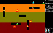 Dig Dug for Sharp X1 - Game start.