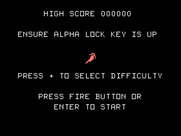 Dig Dug for TI-99/4A - Dig Dug game options.