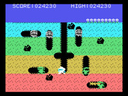 Dig Dug for TI-99/4A - Watch out for the fire breathing Fygars!