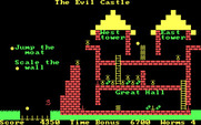 Willy the Worm Part II: The Big Trip Home for IBM PC/Compatibles - Jumping over the moat, then I have to scale the wall somehow...