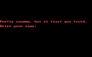 Willy the Worm Part II: The Big Trip Home for IBM PC/Compatibles - You may get this game over message if you don't score well...
