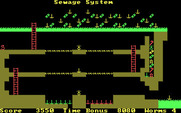 Willy the Worm Part II: The Big Trip Home for IBM PC/Compatibles - Starting the Sewage System level.