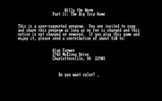 Willy the Worm Part II: The Big Trip Home for IBM PC/Compatibles - Game introduction.