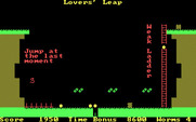 Willy the Worm Part II: The Big Trip Home for IBM PC/Compatibles - A poorly timed jump will land me on the spikes...