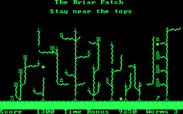 Willy the Worm Part II: The Big Trip Home IBM PC/Compatibles Screenshot: The third screen.