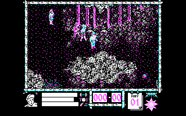 Where Time Stood Still IBM PC/Compatibles Screenshot: Entering a forest, be careful...