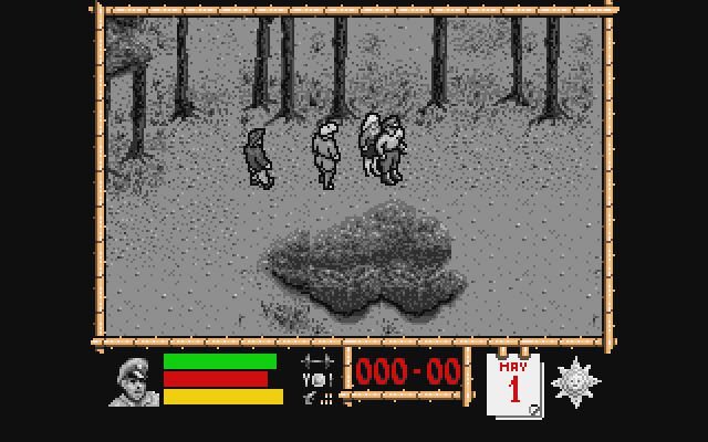 Where Time Stood Still Atari ST Screenshot: Lost in the forest.