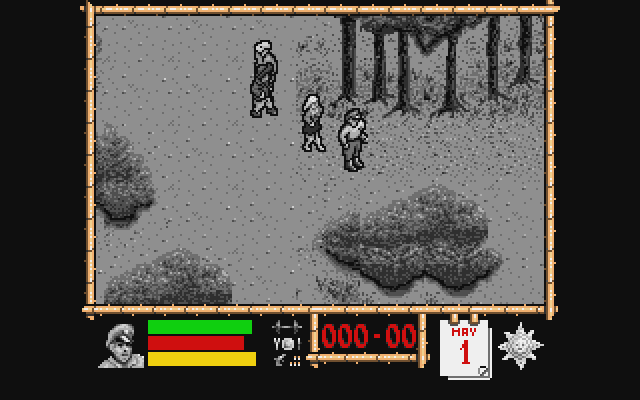 Where Time Stood Still Atari ST Screenshot: Entering a forest...