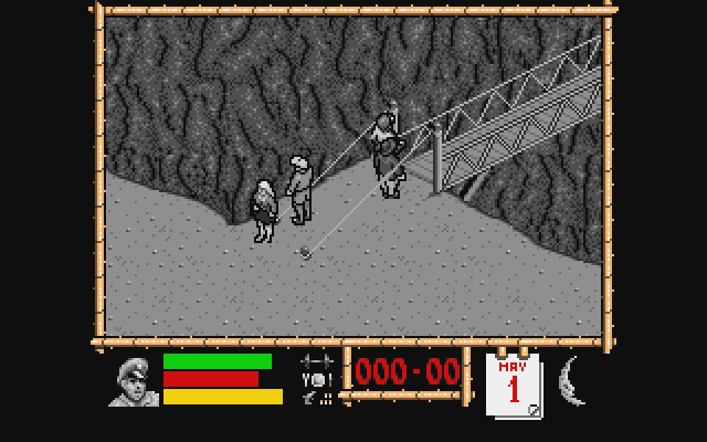 Where Time Stood Still Atari ST Screenshot: About to cross a bridge...
