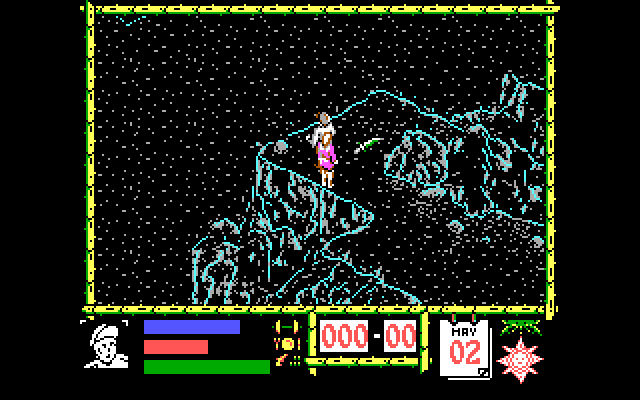 Where Time Stood Still IBM PC/Compatibles Screenshot: Looks like a dead end...