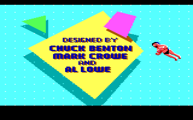 Leisure Suit Larry in the Land of the Lounge Lizards IBM PC/Compatibles Screenshot: Game credits.