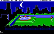 Leisure Suit Larry in the Land of the Lounge Lizards for IBM PC/Compatibles - Penthouse hot tub...who's here?