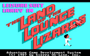 Leisure Suit Larry in the Land of the Lounge Lizards for IBM PC/Compatibles - Title screen.