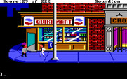 Leisure Suit Larry in the Land of the Lounge Lizards for IBM PC/Compatibles - Outside the Quiki-Mart...
