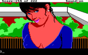 Leisure Suit Larry in the Land of the Lounge Lizards for IBM PC/Compatibles - Closeup view of Faith.