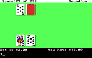 Leisure Suit Larry in the Land of the Lounge Lizards for IBM PC/Compatibles - Playing some blackjack...